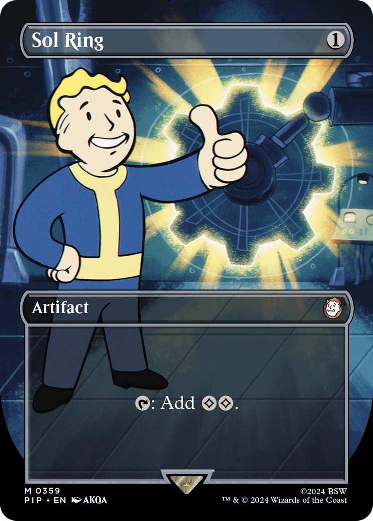 Sol Ring (Borderless) [Fallout] | Black Swamp Games