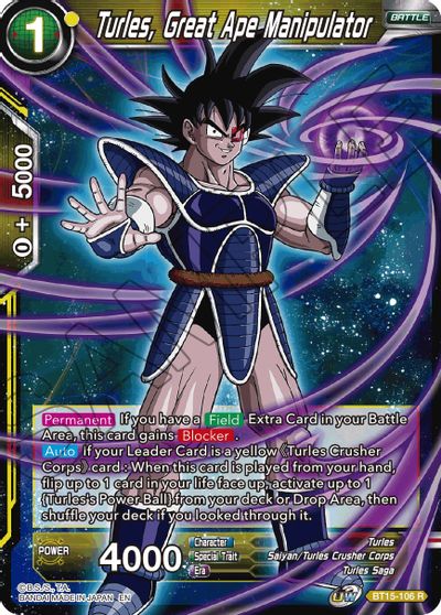 Turles, Great Ape Manipulator (BT15-106) [Saiyan Showdown] | Black Swamp Games