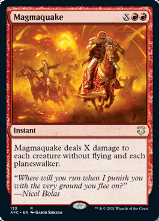 Magmaquake [Dungeons & Dragons: Adventures in the Forgotten Realms Commander] | Black Swamp Games