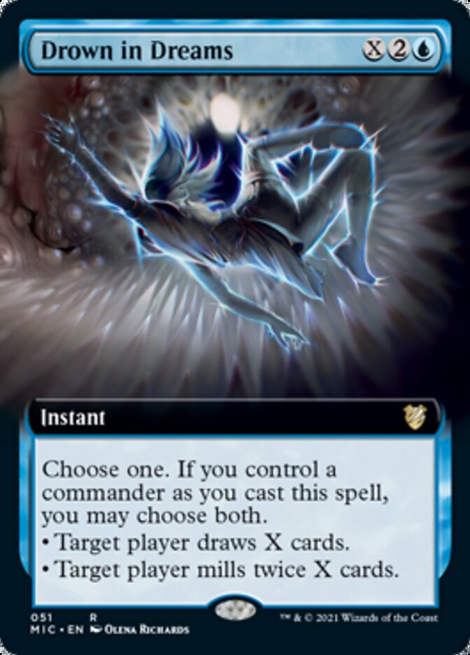 Drown in Dreams (Extended Art) [Innistrad: Midnight Hunt Commander] | Black Swamp Games