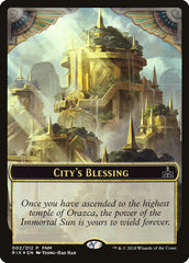 City's Blessing // Elemental Double-Sided Token [Friday Night Magic 2018] | Black Swamp Games