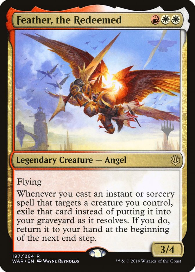 Feather, the Redeemed (Promo Pack) [War of the Spark Promos] | Black Swamp Games