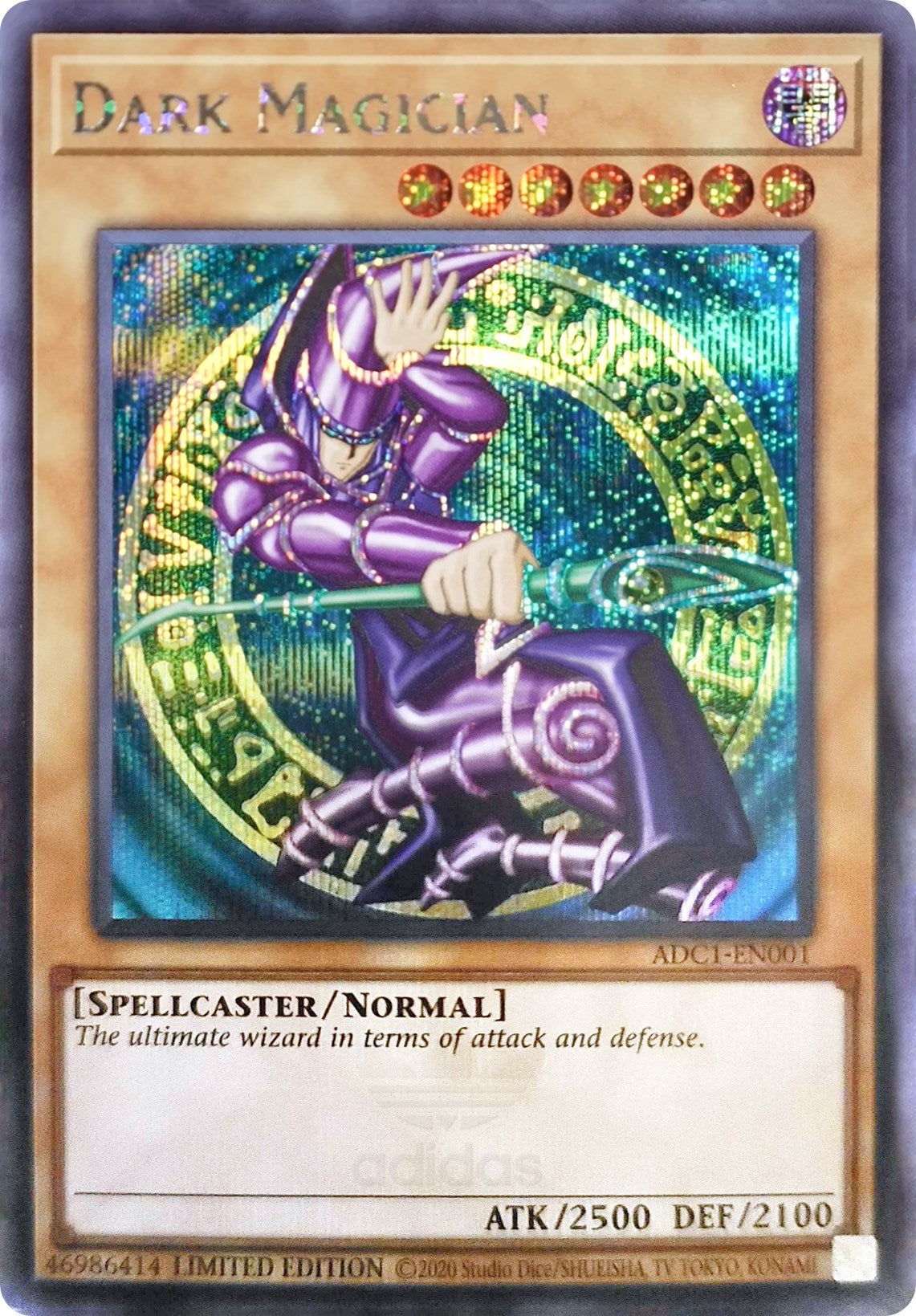 Dark Magician (Adidas Exclusive) [ADC1-EN001] Prismatic Secret Rare | Black Swamp Games