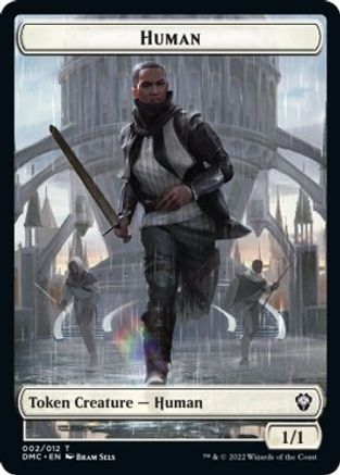 Human // Snake Double-Sided Token [Dominaria United Commander Tokens] | Black Swamp Games