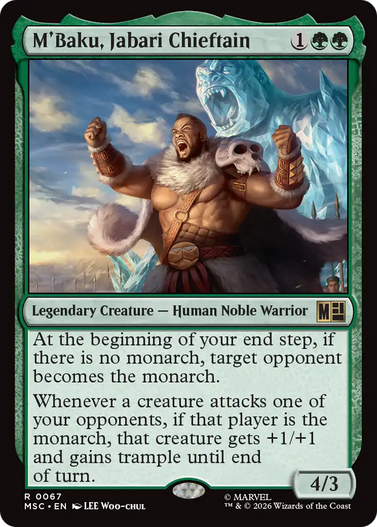 M'Baku, Jabari Chieftain (Surge Foil) [Marvel Super Heroes Commander] | Black Swamp Games