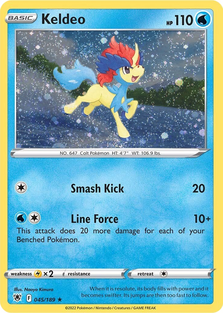 Keldeo (045/189) (Cosmos Holo) [Sword & Shield: Astral Radiance] | Black Swamp Games