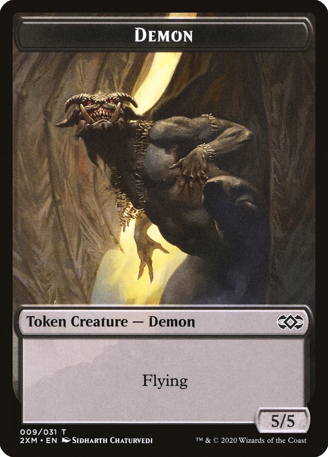 Demon Token [Double Masters Tokens] | Black Swamp Games