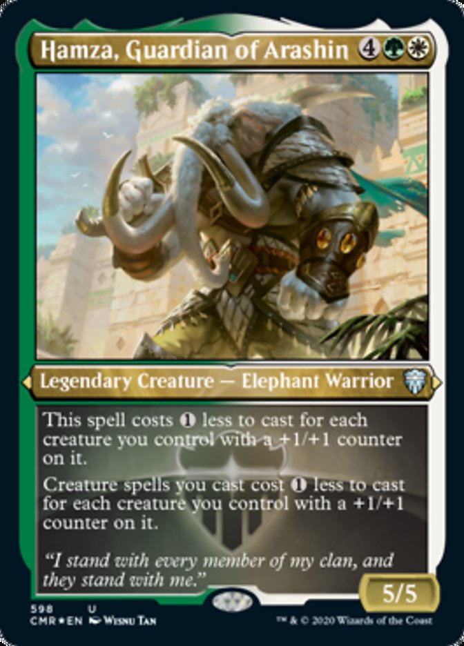 Hamza, Guardian of Arashin (Etched) [Commander Legends] | Black Swamp Games