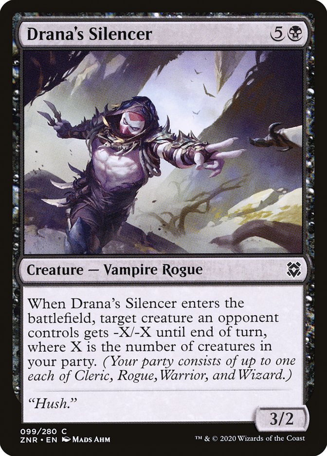Drana's Silencer [Zendikar Rising] | Black Swamp Games