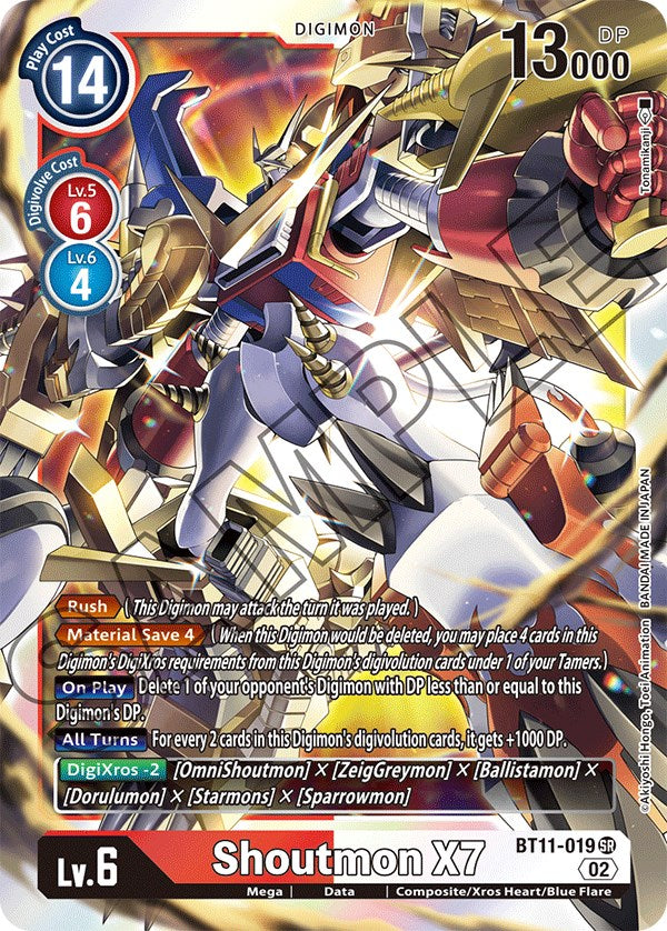 Shoutmon X7 [BT11-019] [Dimensional Phase] | Black Swamp Games