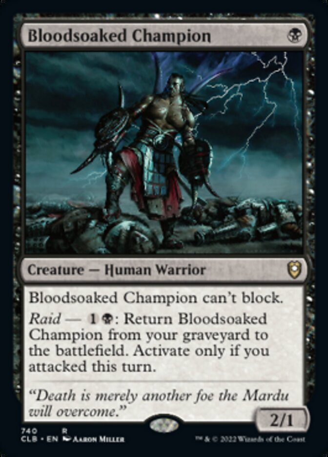 Bloodsoaked Champion [Commander Legends: Battle for Baldur's Gate] | Black Swamp Games