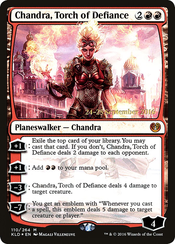 Chandra, Torch of Defiance [Kaladesh Prerelease Promos] | Black Swamp Games
