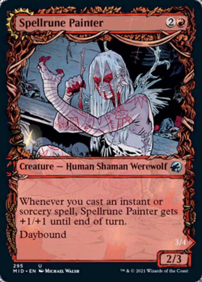 Spellrune Painter // Spellrune Howler (Showcase Equinox) [Innistrad: Midnight Hunt] | Black Swamp Games