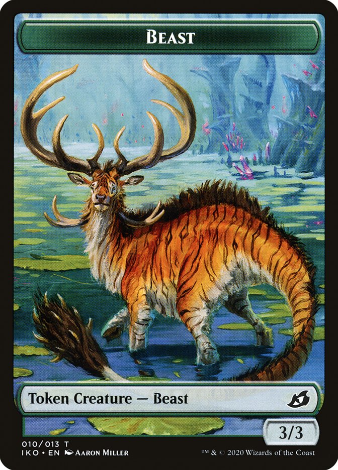 Beast Token [Ikoria: Lair of Behemoths Tokens] | Black Swamp Games