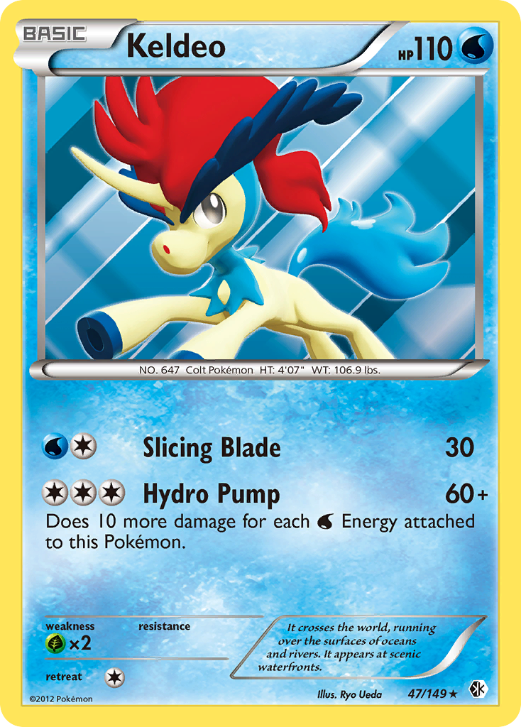 Keldeo (47/149) [Black & White: Boundaries Crossed] | Black Swamp Games