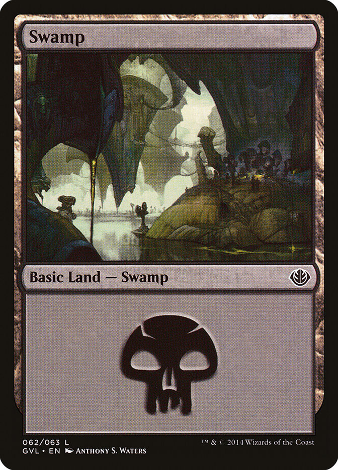 Swamp (62) (Garruk vs. Liliana) [Duel Decks Anthology] | Black Swamp Games