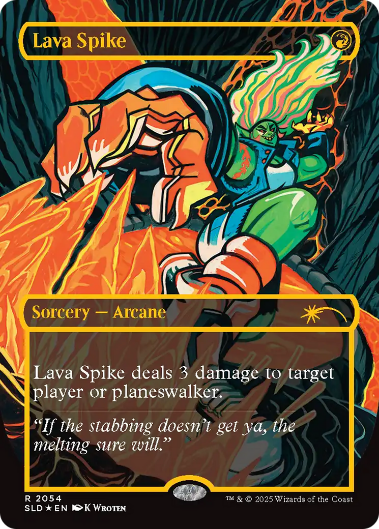 Lava Spike (2054) (Raised Foil) [Secret Lair Drop Series] | Black Swamp Games