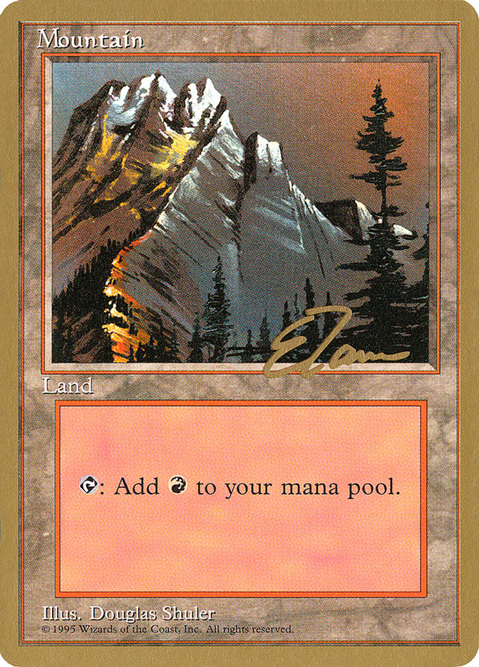 Mountain (et373) (Eric Tam) [Pro Tour Collector Set] | Black Swamp Games