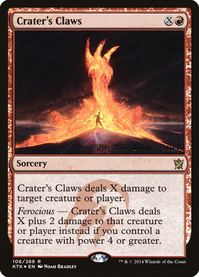 Crater's Claws [Khans of Tarkir Prerelease Promos] | Black Swamp Games