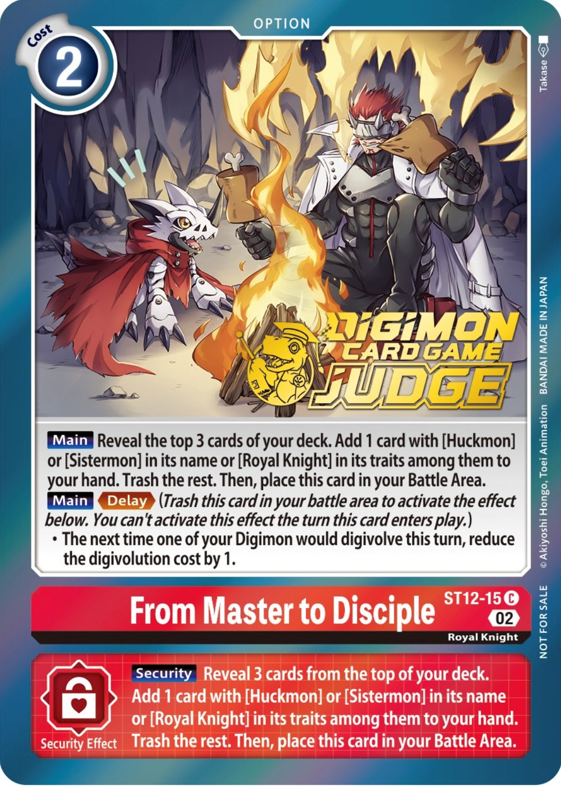 From Master to Disciple [ST12-15] (Judge Pack 3) [Starter Deck: Jesmon Promos] | Black Swamp Games