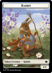 Rabbit // Fish Double-Sided Token [Bloomburrow Tokens] | Black Swamp Games