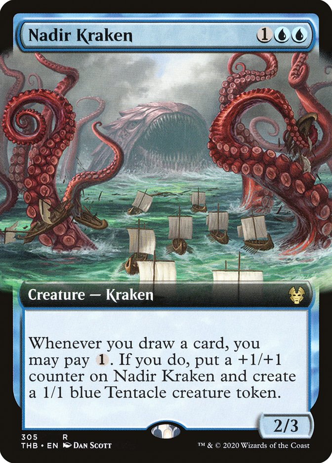 Nadir Kraken (Extended Art) [Theros Beyond Death] | Black Swamp Games