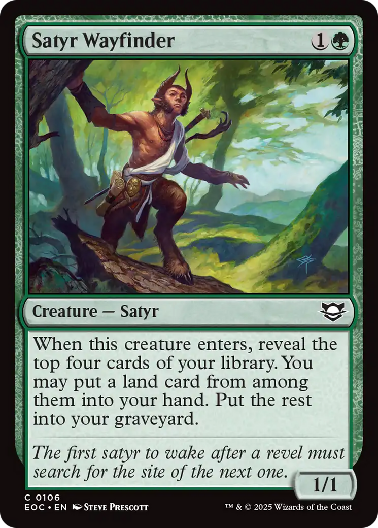 Satyr Wayfinder [Edge of Eternities Commander] | Black Swamp Games