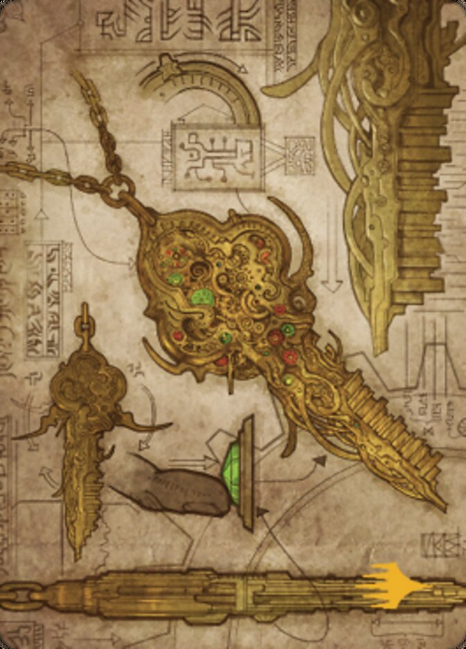 Key to the City Art Card (Gold-Stamped Planeswalker Symbol) [The Brothers' War Art Series] | Black Swamp Games