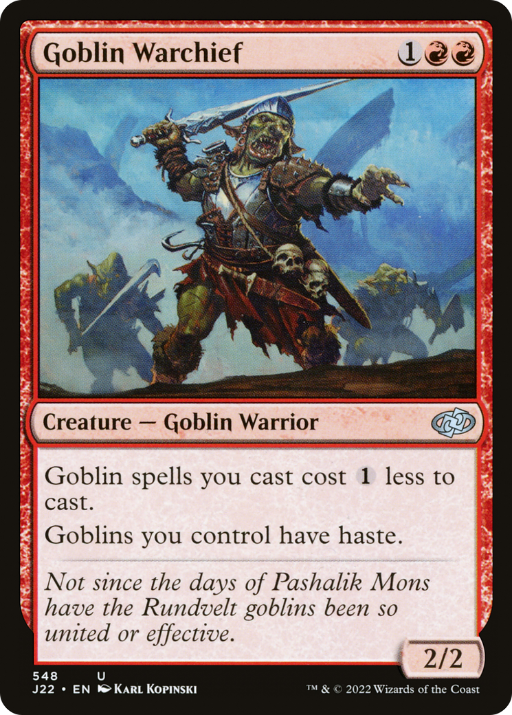 Goblin Warchief [Jumpstart 2022] | Black Swamp Games