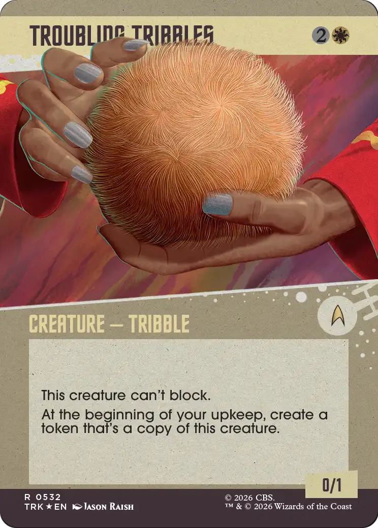 Troubling Tribbles (Showcase) (Surge Foil) [Star Trek] | Black Swamp Games