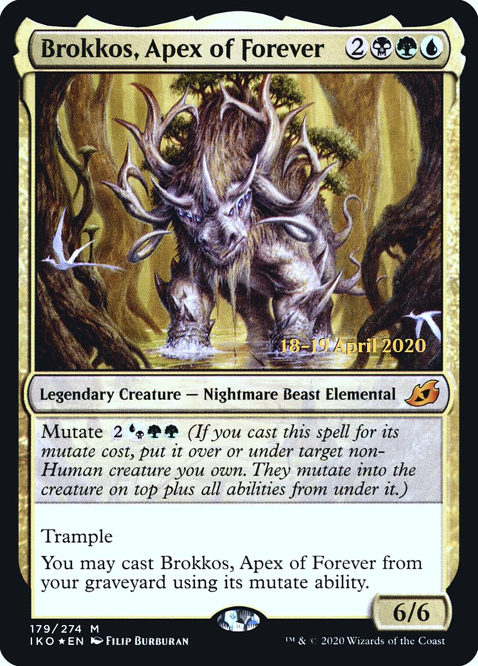 Brokkos, Apex of Forever [Ikoria: Lair of Behemoths Prerelease Promos] | Black Swamp Games
