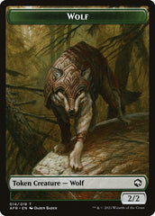 Wolf // Zariel, Archduke of Avernus Emblem Double-Sided Token [Dungeons & Dragons: Adventures in the Forgotten Realms Tokens] | Black Swamp Games