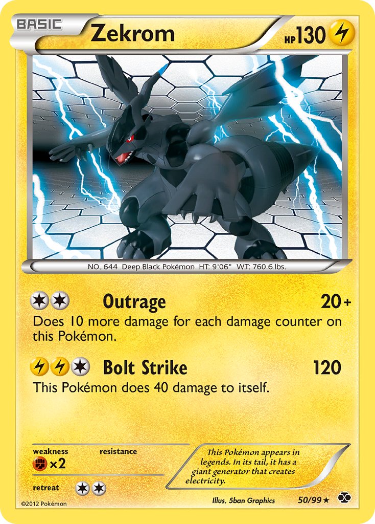 Zekrom (50/99) (Theme Deck Exclusive) [Black & White: Next Destinies] | Black Swamp Games