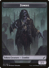 Zombie (010) // Zombie (011) Double-Sided Token [Commander 2019 Tokens] | Black Swamp Games