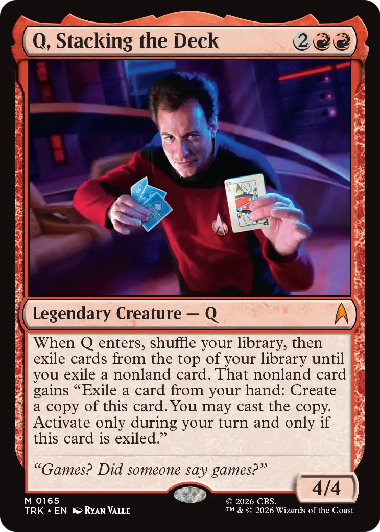 Q, Stacking the Deck [Star Trek] | Black Swamp Games