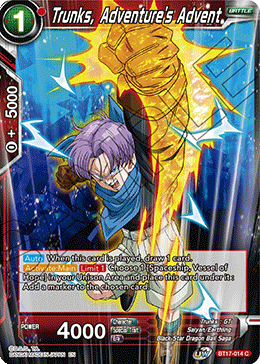 Trunks, Adventure's Advent (BT17-014) [Ultimate Squad] | Black Swamp Games