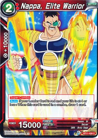 Nappa, Elite Warrior (BT11-026) [Vermilion Bloodline] | Black Swamp Games
