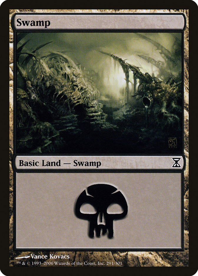 Swamp (291) [Time Spiral] | Black Swamp Games
