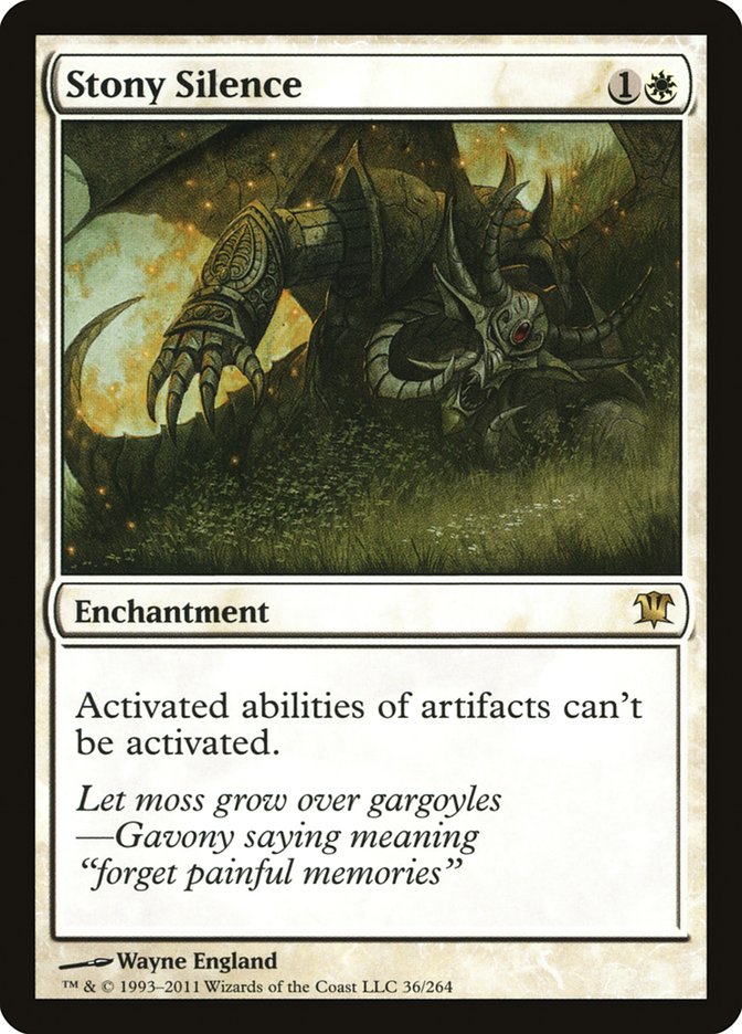 Stony Silence [Innistrad] | Black Swamp Games