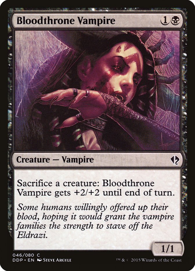 Bloodthrone Vampire [Duel Decks: Zendikar vs. Eldrazi] | Black Swamp Games