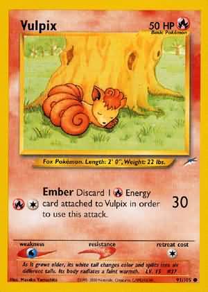 Vulpix (91/105) [Neo Destiny Unlimited] | Black Swamp Games