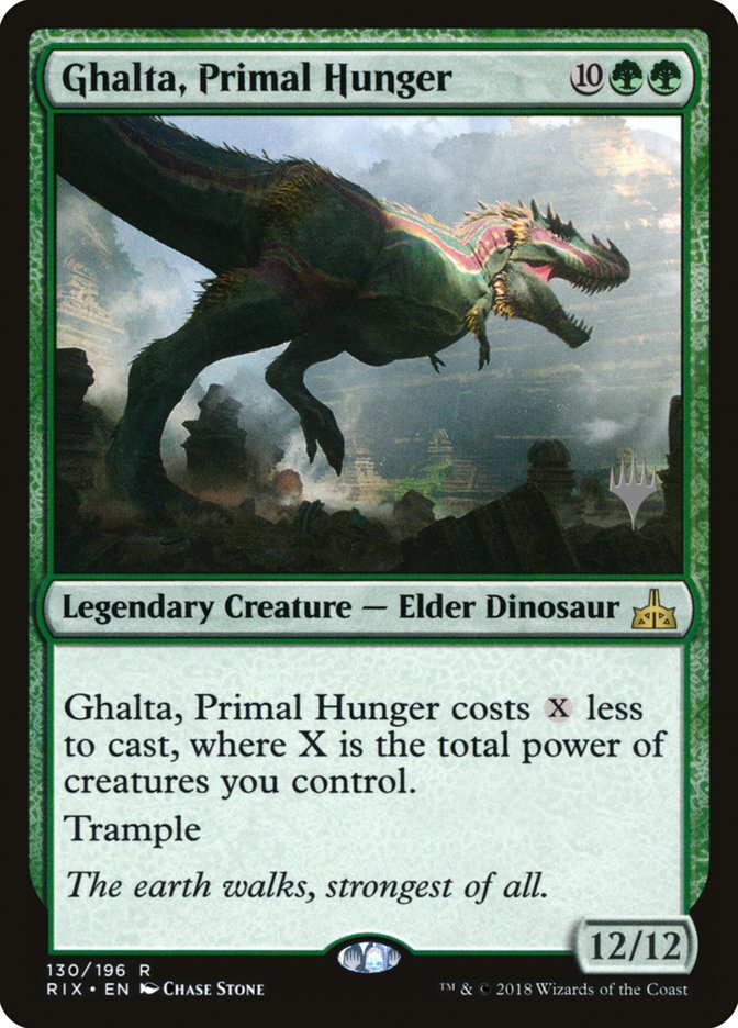 Ghalta, Primal Hunger (Promo Pack) [Rivals of Ixalan Promos] | Black Swamp Games