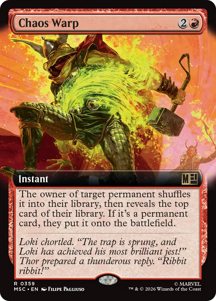 Chaos Warp (Extended Art) [Marvel Super Heroes Commander] | Black Swamp Games