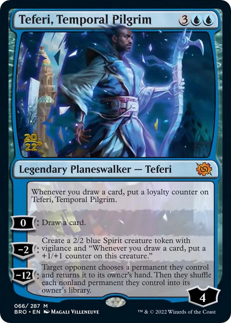 Teferi, Temporal Pilgrim [The Brothers' War Prerelease Promos] | Black Swamp Games