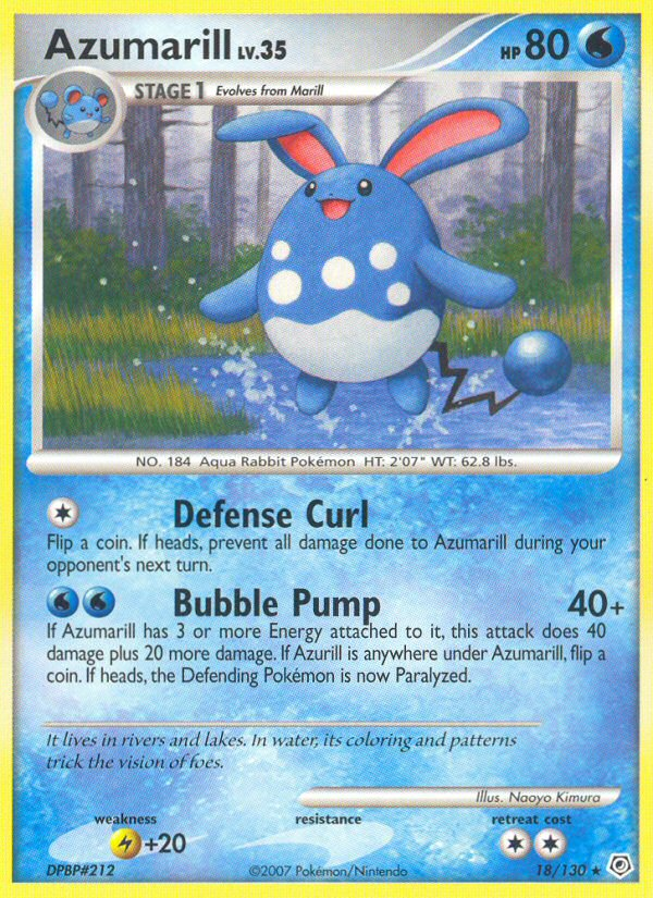 Azumarill (18/130) [Diamond & Pearl: Base Set] | Black Swamp Games