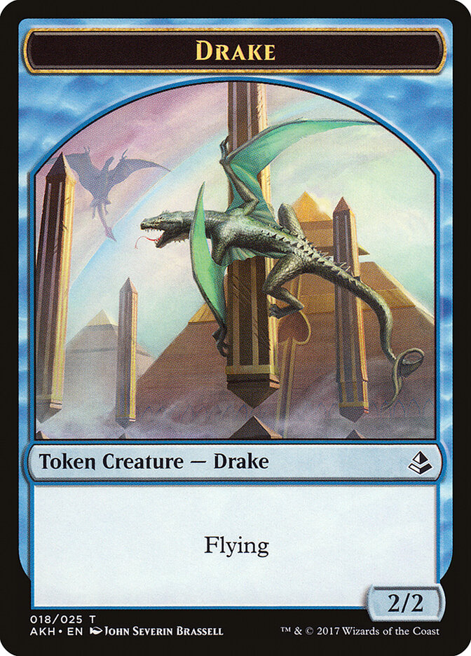 Anointer Priest // Drake Double-Sided Token [Amonkhet Tokens] | Black Swamp Games