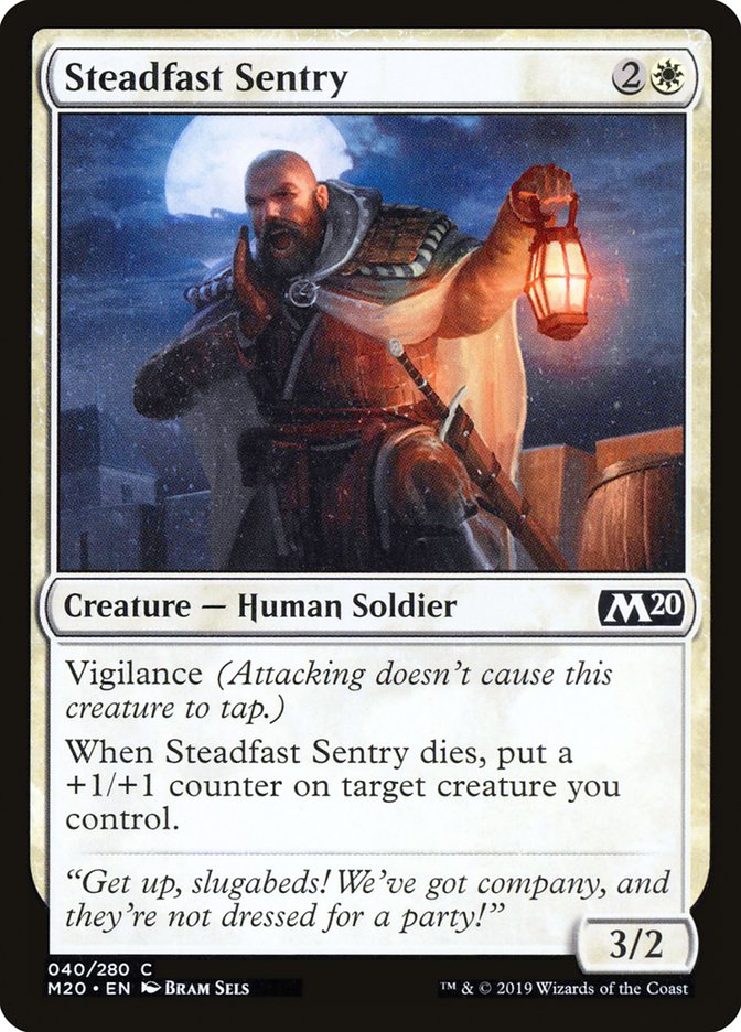 Steadfast Sentry [Core Set 2020] | Black Swamp Games