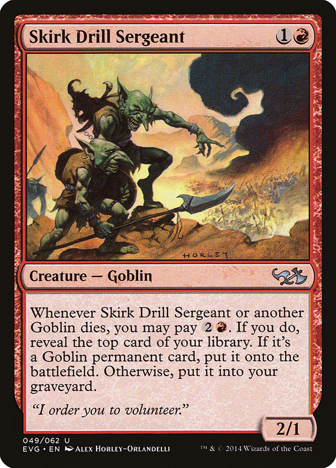 Skirk Drill Sergeant (Elves vs. Goblins) [Duel Decks Anthology] | Black Swamp Games