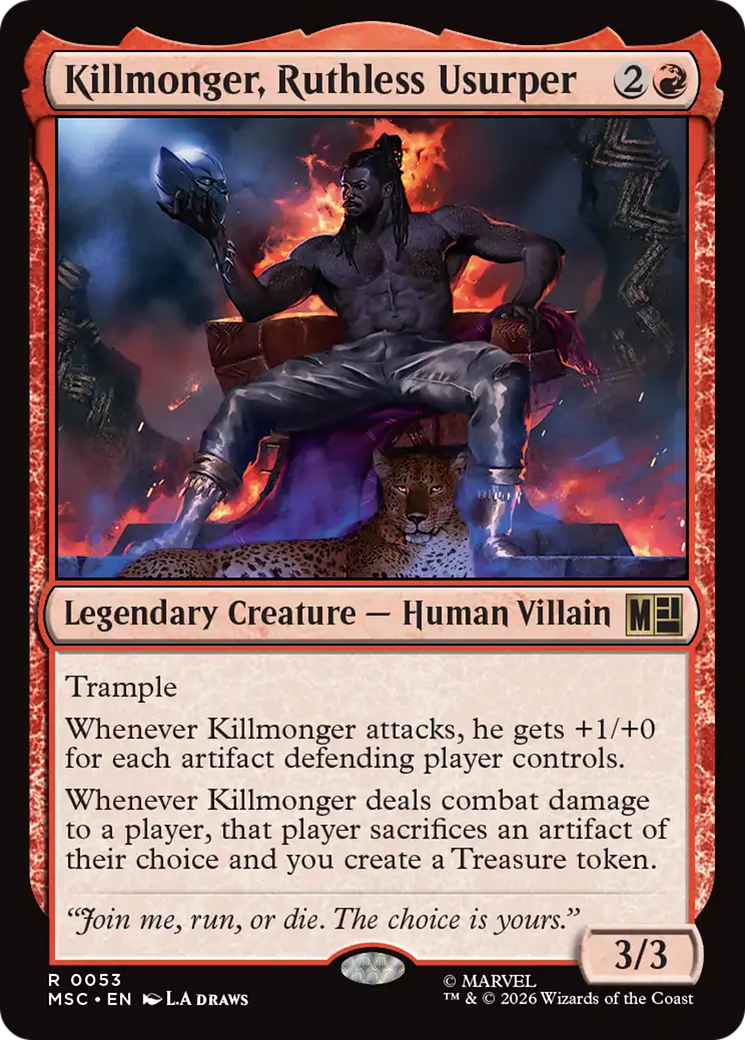 Killmonger, Ruthless Usurper (Surge Foil) [Marvel Super Heroes Commander] | Black Swamp Games