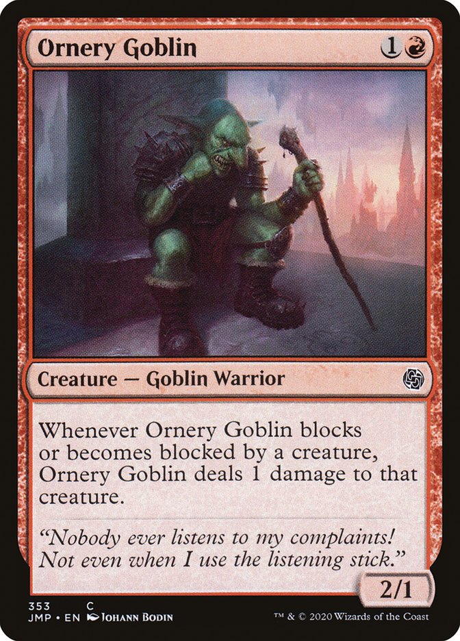Ornery Goblin [Jumpstart] | Black Swamp Games
